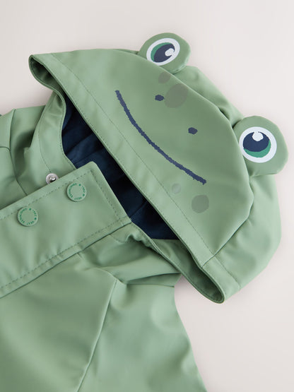 Dsiney Kidz - Green Frog Character Shower Resistant Coat (3mths-7yrs) image 5