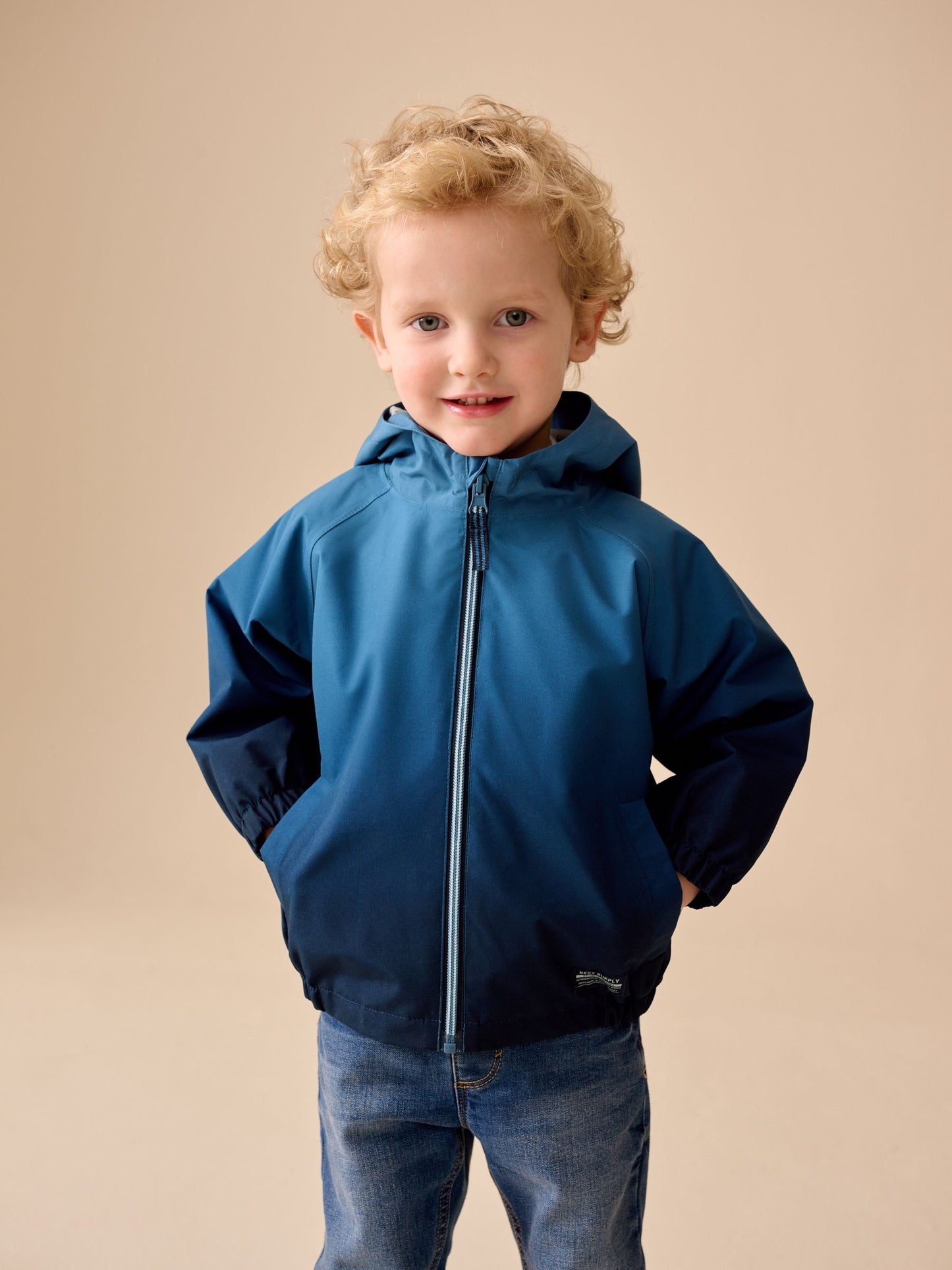 Dsiney Kidz - Ombre Blue Waterproof Cagoule Jacket (3mths-7yrs) image 1