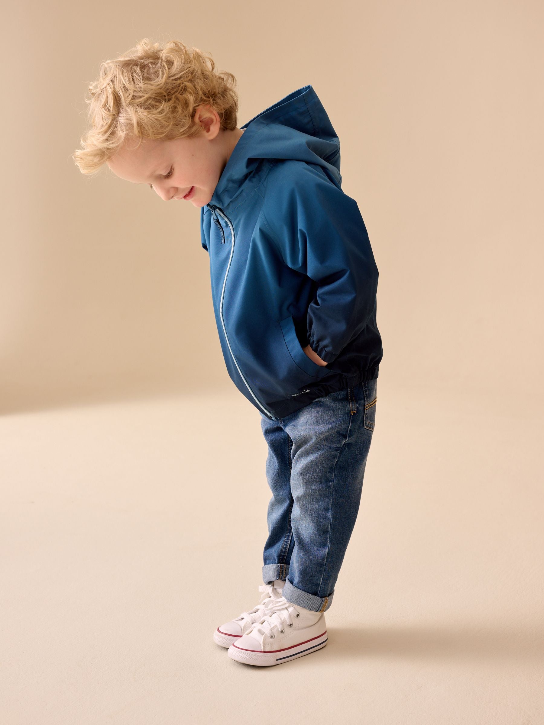 Dsiney Kidz - Ombre Blue Waterproof Cagoule Jacket (3mths-7yrs) image 2