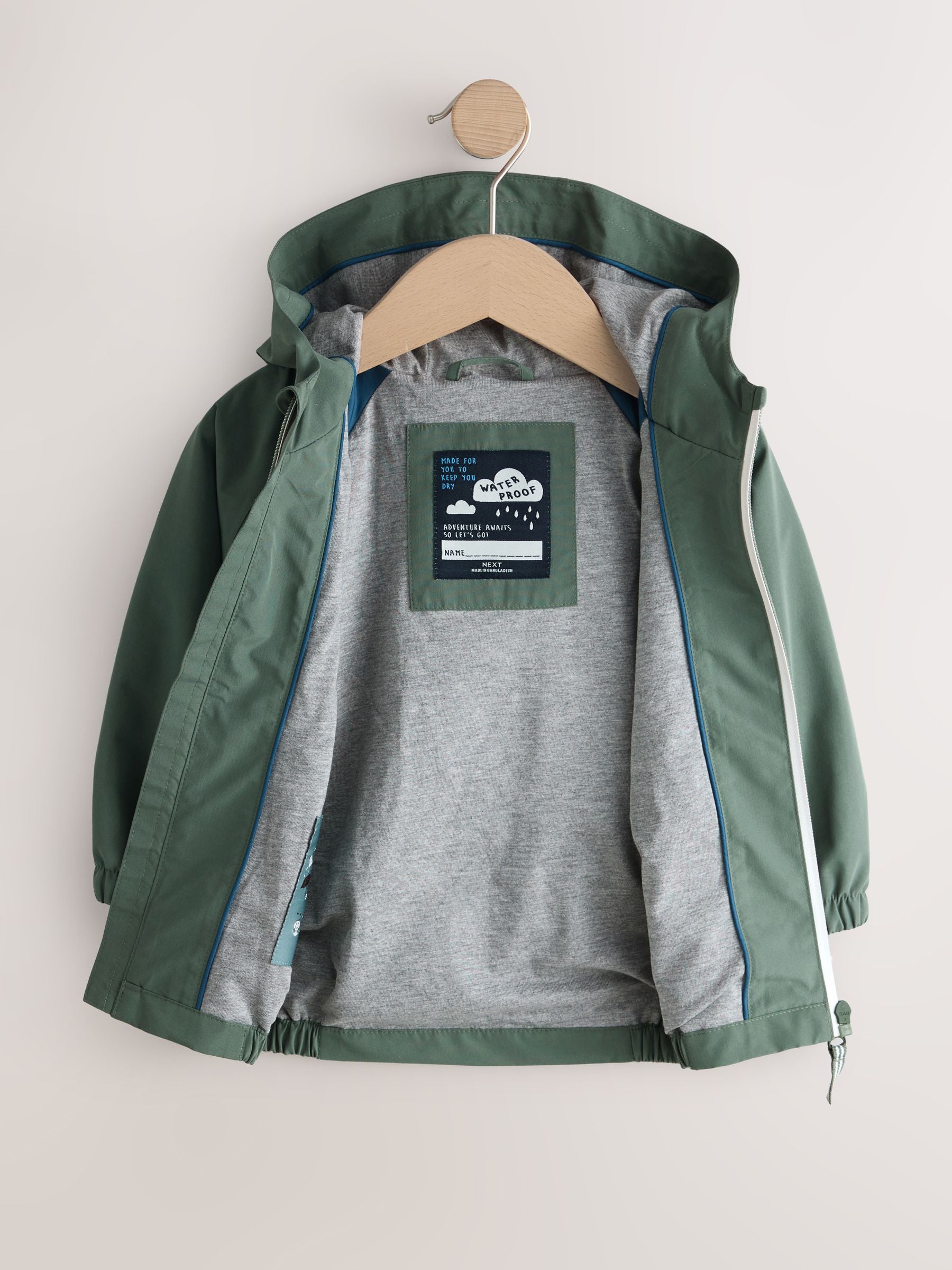 Dsiney Kidz - Sage Green Waterproof Cagoule Jacket (3mths-7yrs) image 10