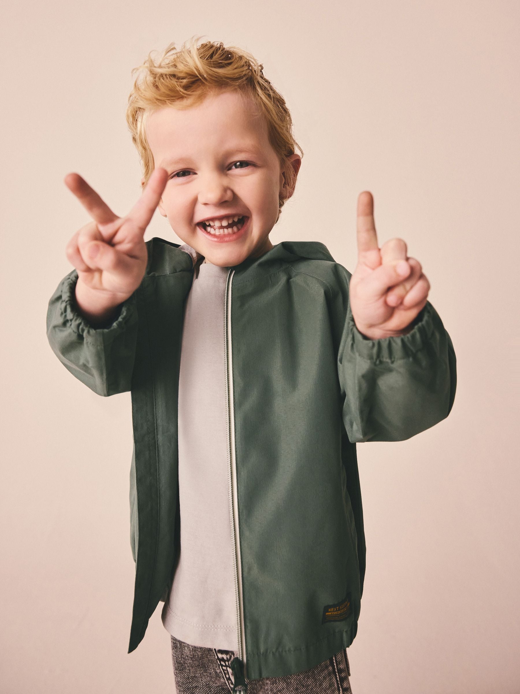 Dsiney Kidz - Sage Green Waterproof Cagoule Jacket (3mths-7yrs) image 4