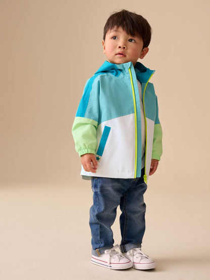 Dsiney Kidz - Green Colour Block Waterproof Cagoule (3mths-7yrs) image 2