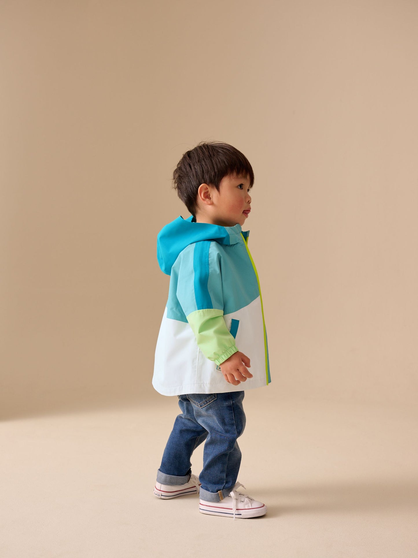 Dsiney Kidz - Green Colour Block Waterproof Cagoule (3mths-7yrs) image 4