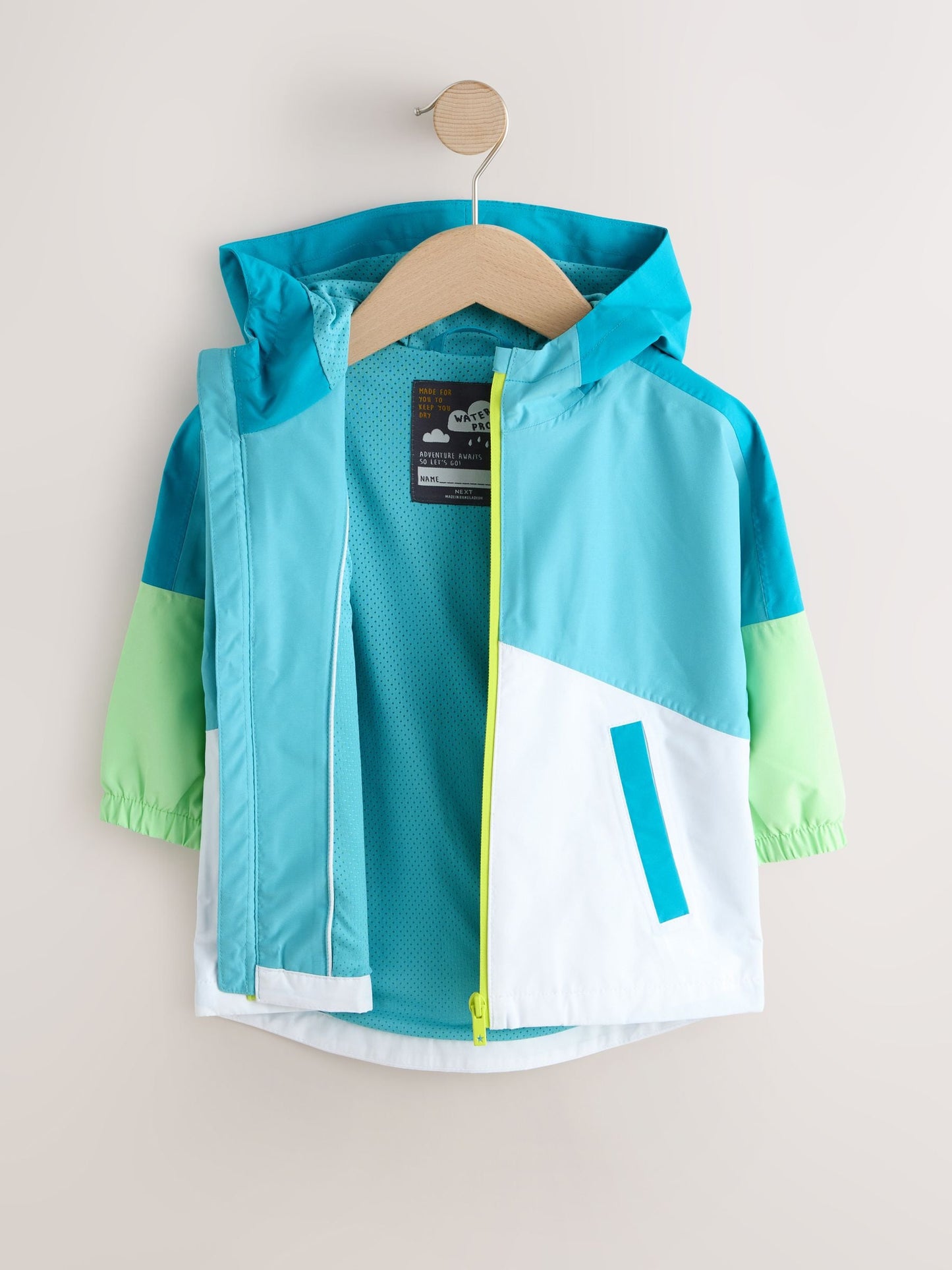 Dsiney Kidz - Green Colour Block Waterproof Cagoule (3mths-7yrs) image 9