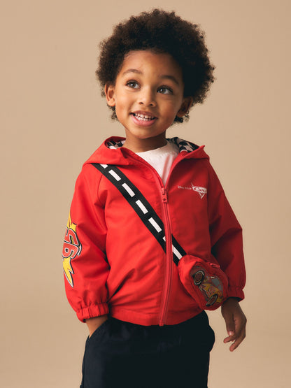 Dsiney Kidz - Red Cars Bag Pocket Cagoule Jacket (3mths-7yrs) image 1