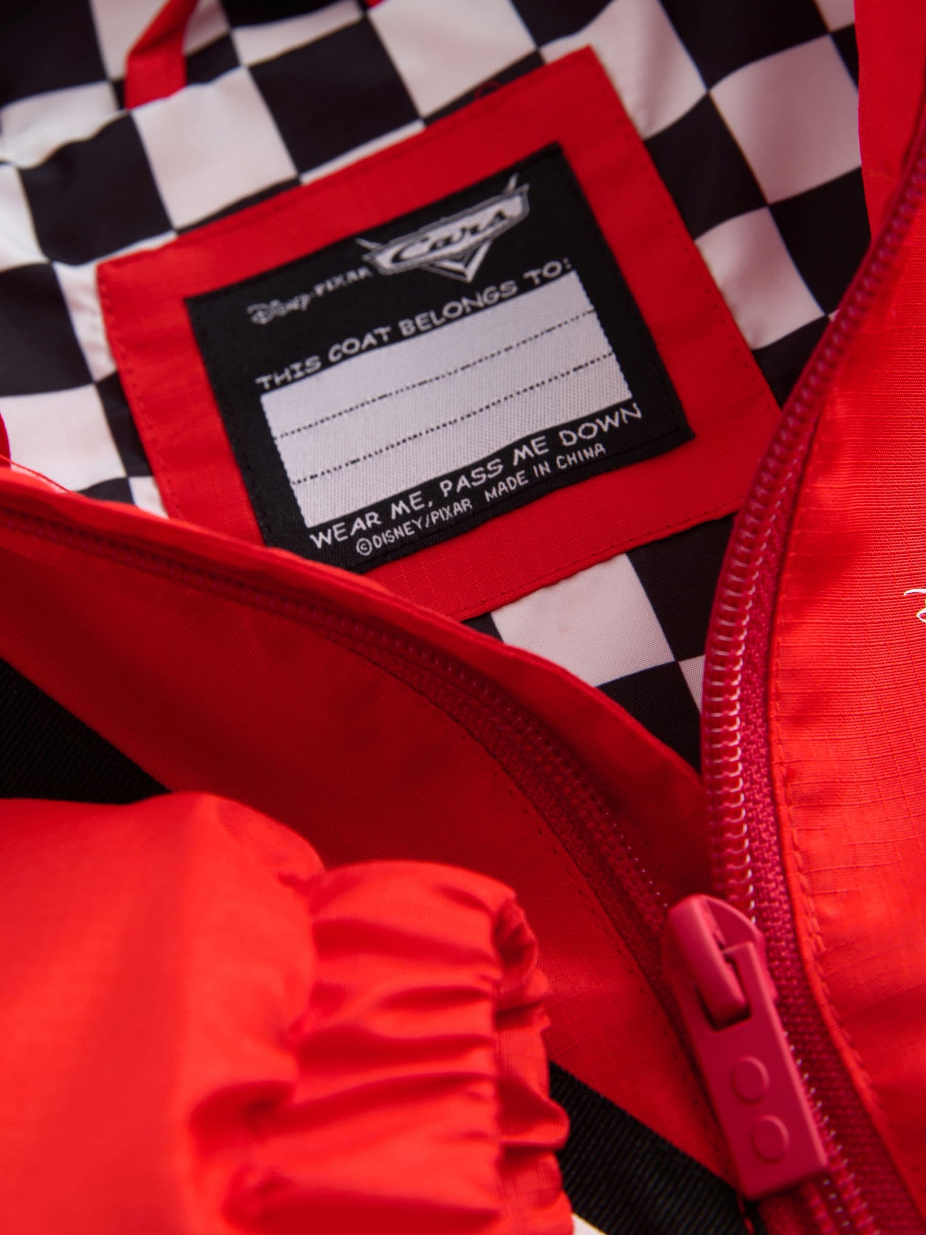 Dsiney Kidz - Red Cars Bag Pocket Cagoule Jacket (3mths-7yrs) image 8