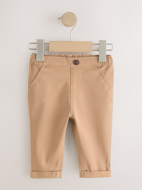 Tan Brown Baby Chino Trousers (0mths-2yrs) image 1