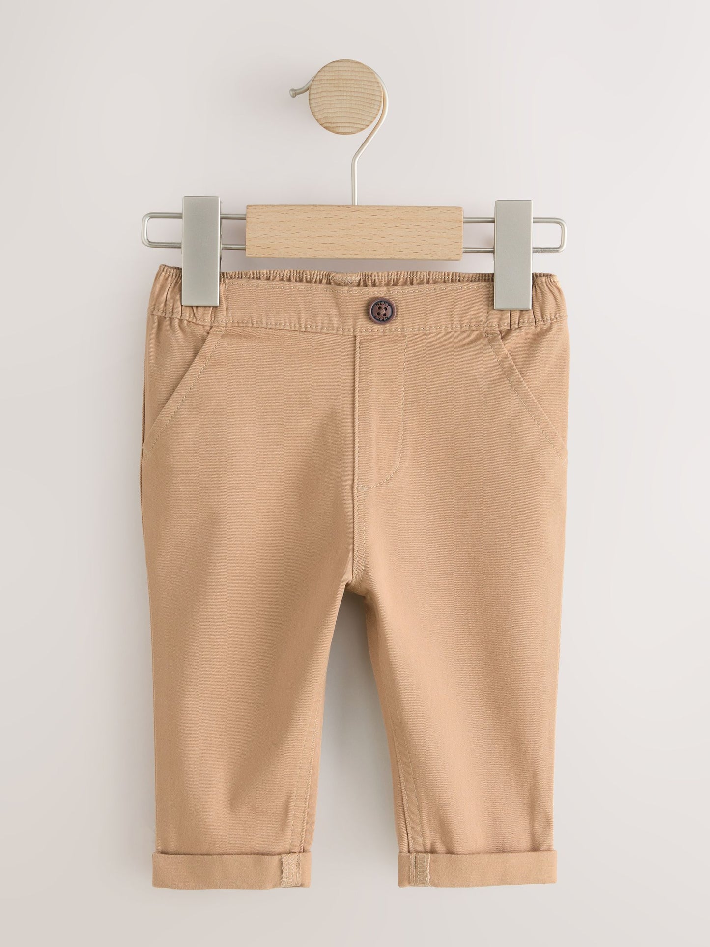 Tan Brown Baby Chino Trousers (0mths-2yrs) image 1