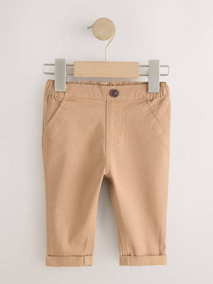 Tan Brown Baby Chino Trousers (0mths-2yrs) image 1