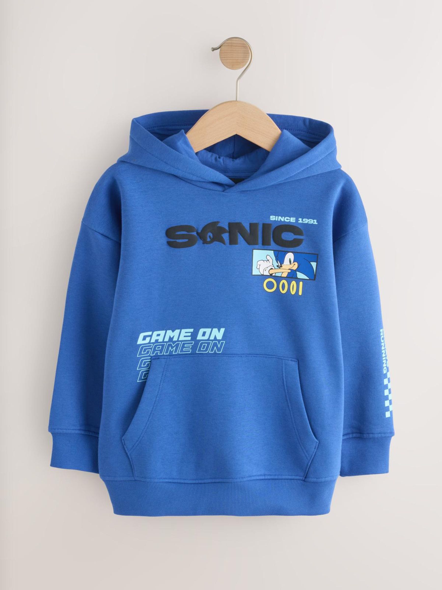 Dsiney Kidz - Blue Sonic Hoodie with Back Print (3-16yrs) image 4
