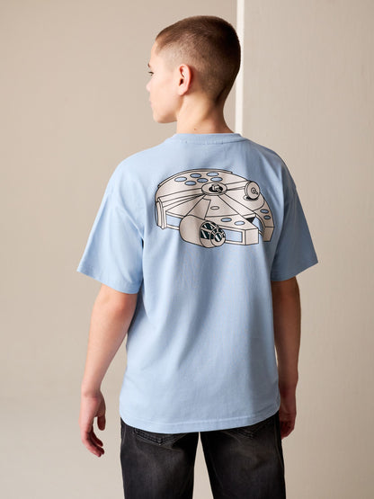 Dsiney Kidz - Light Blue Star Wars T-Shirt (3-16yrs) image 3