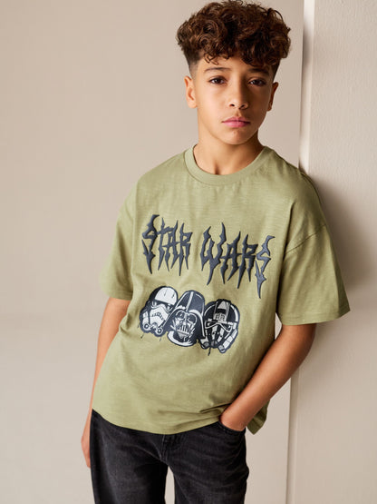 Dsiney Kidz - Green Star Wars T-Shirt (3-16yrs) image 1