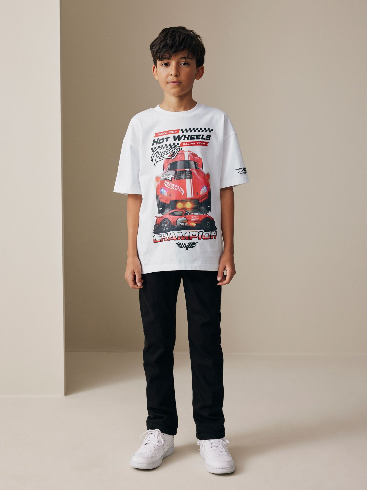 Dsiney Kidz - White Hot Wheels Short Sleeve T-Shirt (3-16yrs) image 2