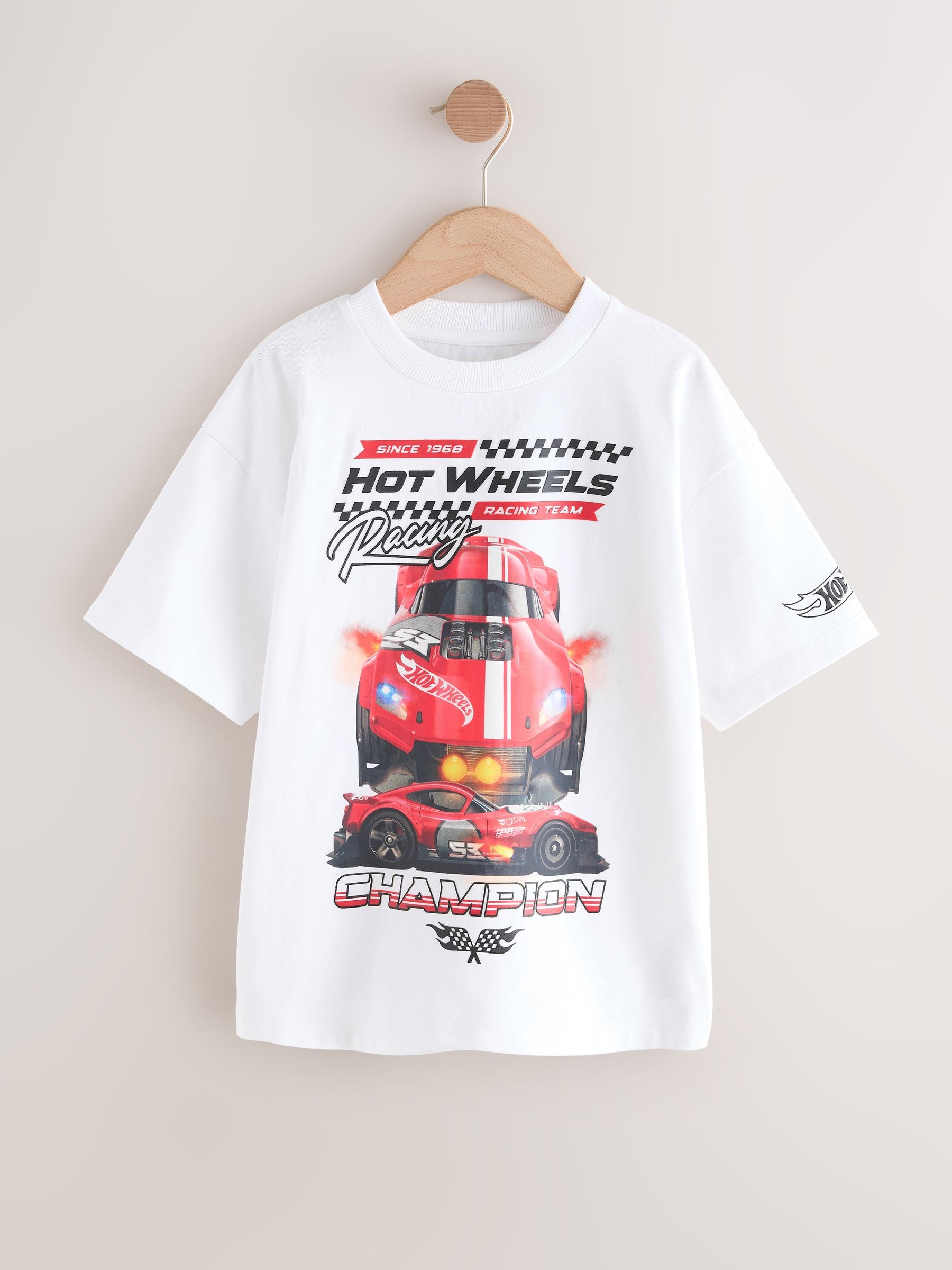Dsiney Kidz - White Hot Wheels Short Sleeve T-Shirt (3-16yrs) image 5