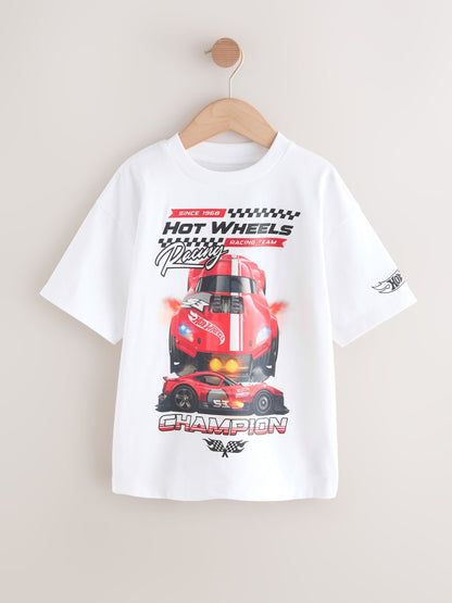 Dsiney Kidz - White Hot Wheels Short Sleeve T-Shirt (3-16yrs) image 5