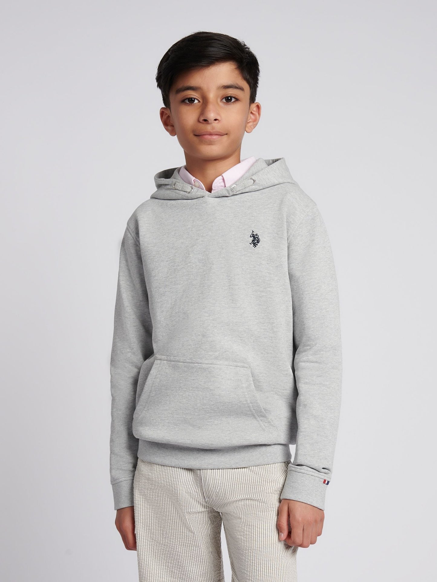 Dsiney Kidz - U.S. Polo Assn Grey Boys Double Horsemen Hoodie image 1