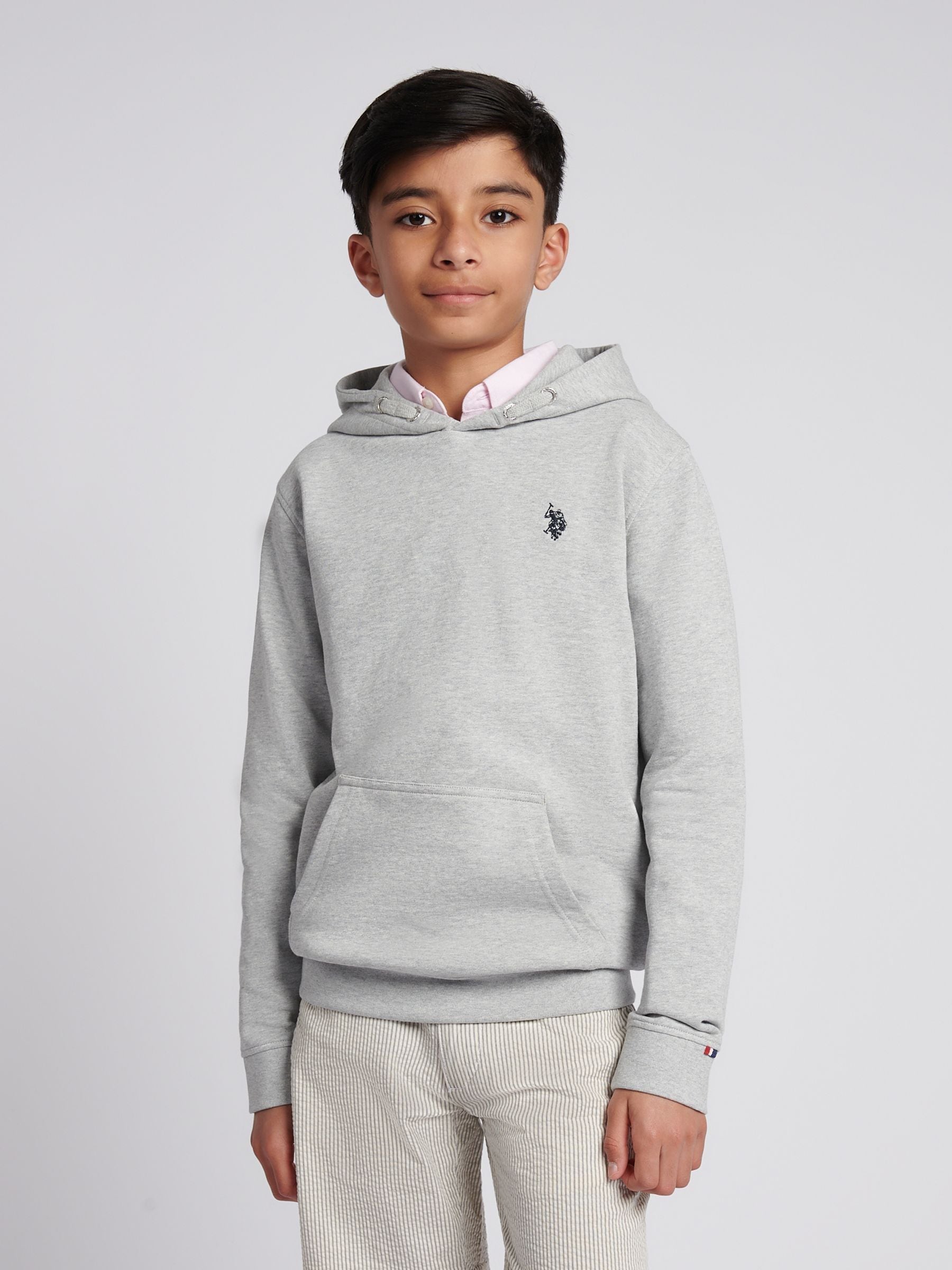 Dsiney Kidz - U.S. Polo Assn Grey Boys Double Horsemen Hoodie image 1
