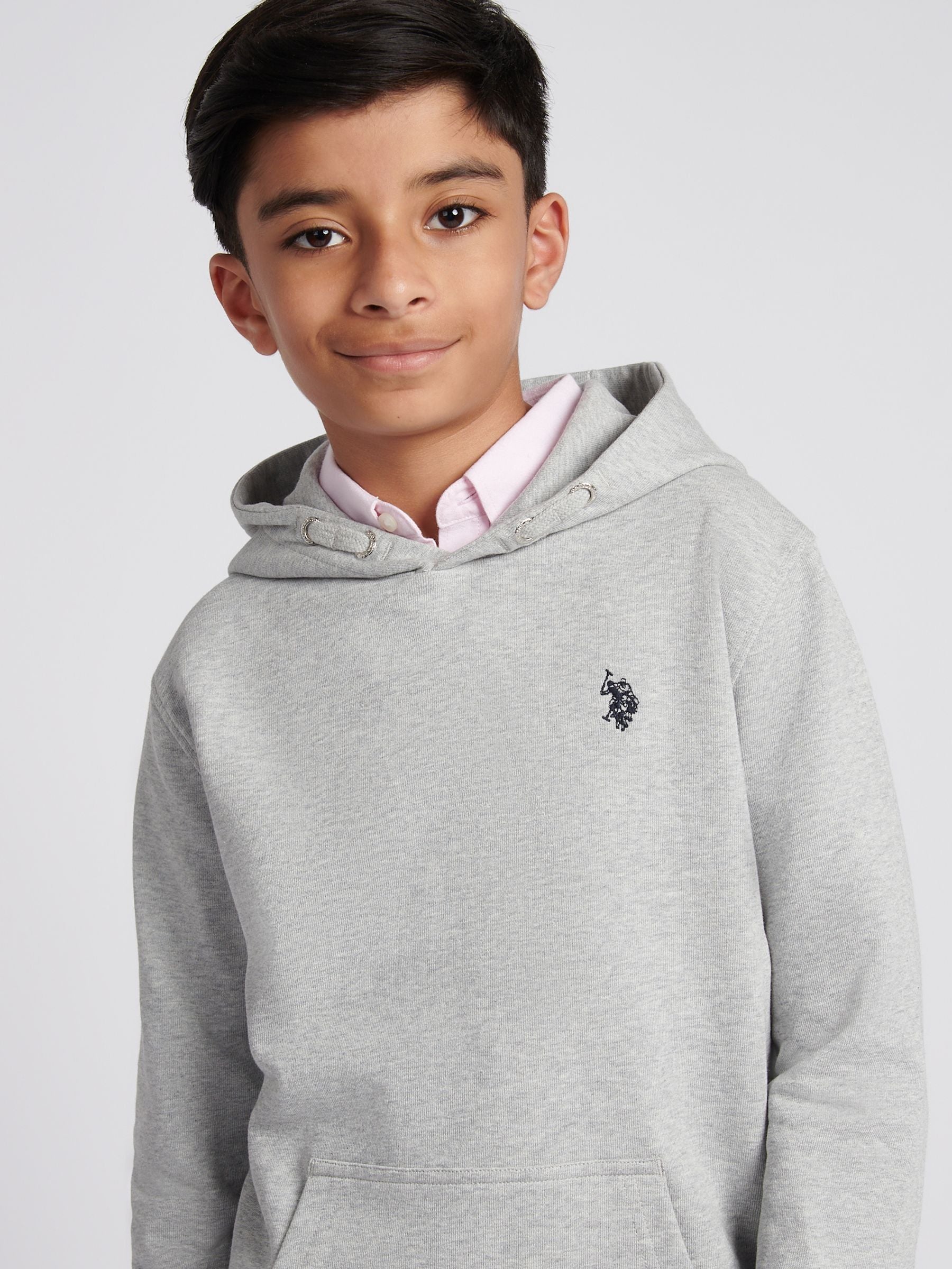Dsiney Kidz - U.S. Polo Assn Grey Boys Double Horsemen Hoodie image 2