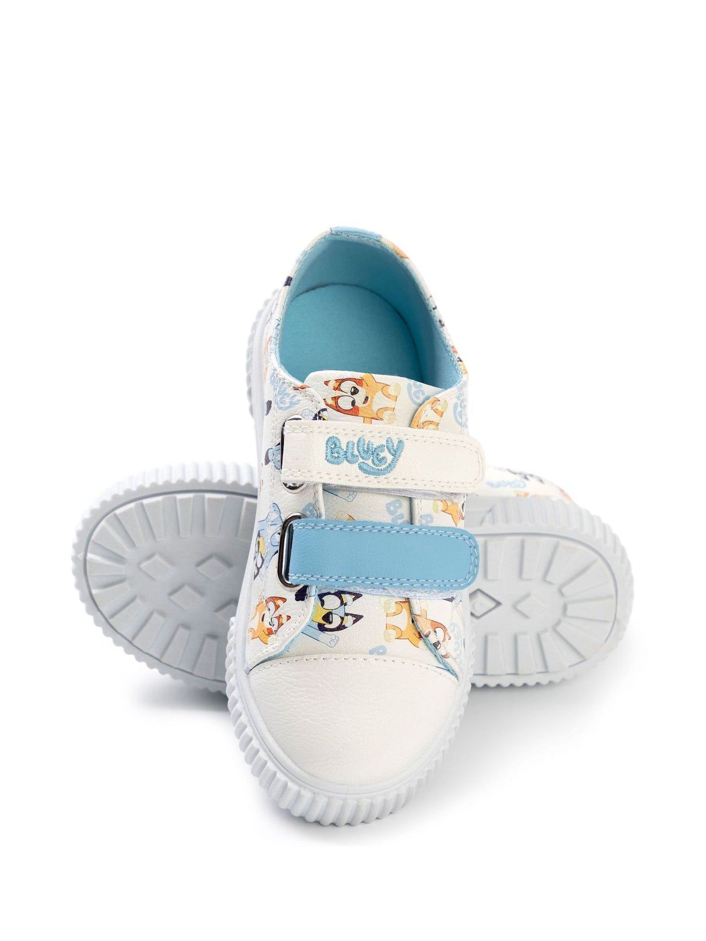 Vanilla Underground White Bluey Kids Touch Fastening Trainers image 4