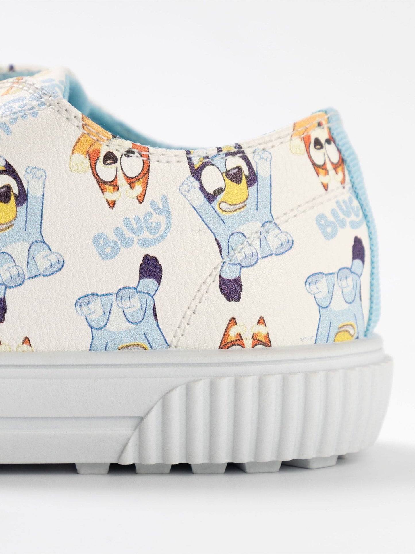 Vanilla Underground White Bluey Kids Touch Fastening Trainers image 5