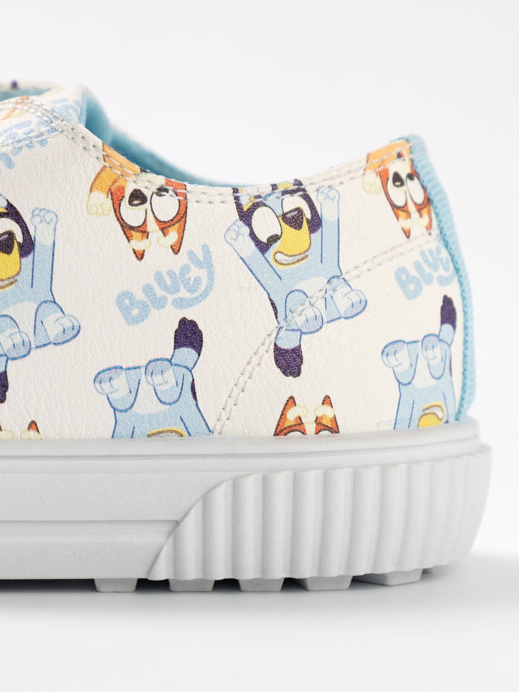 Vanilla Underground White Bluey Kids Touch Fastening Trainers image 5