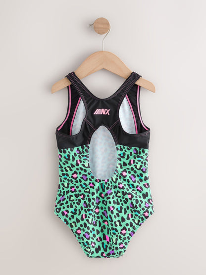 Dsiney Kidz - Turquoise Blue Animal Sports Open Back Swimsuit (3-16yrs) image 5
