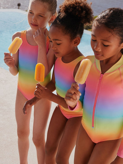 Dsiney Kidz - Rainbow Ombre Scoop Neck Swimsuit (3-16yrs) image 5