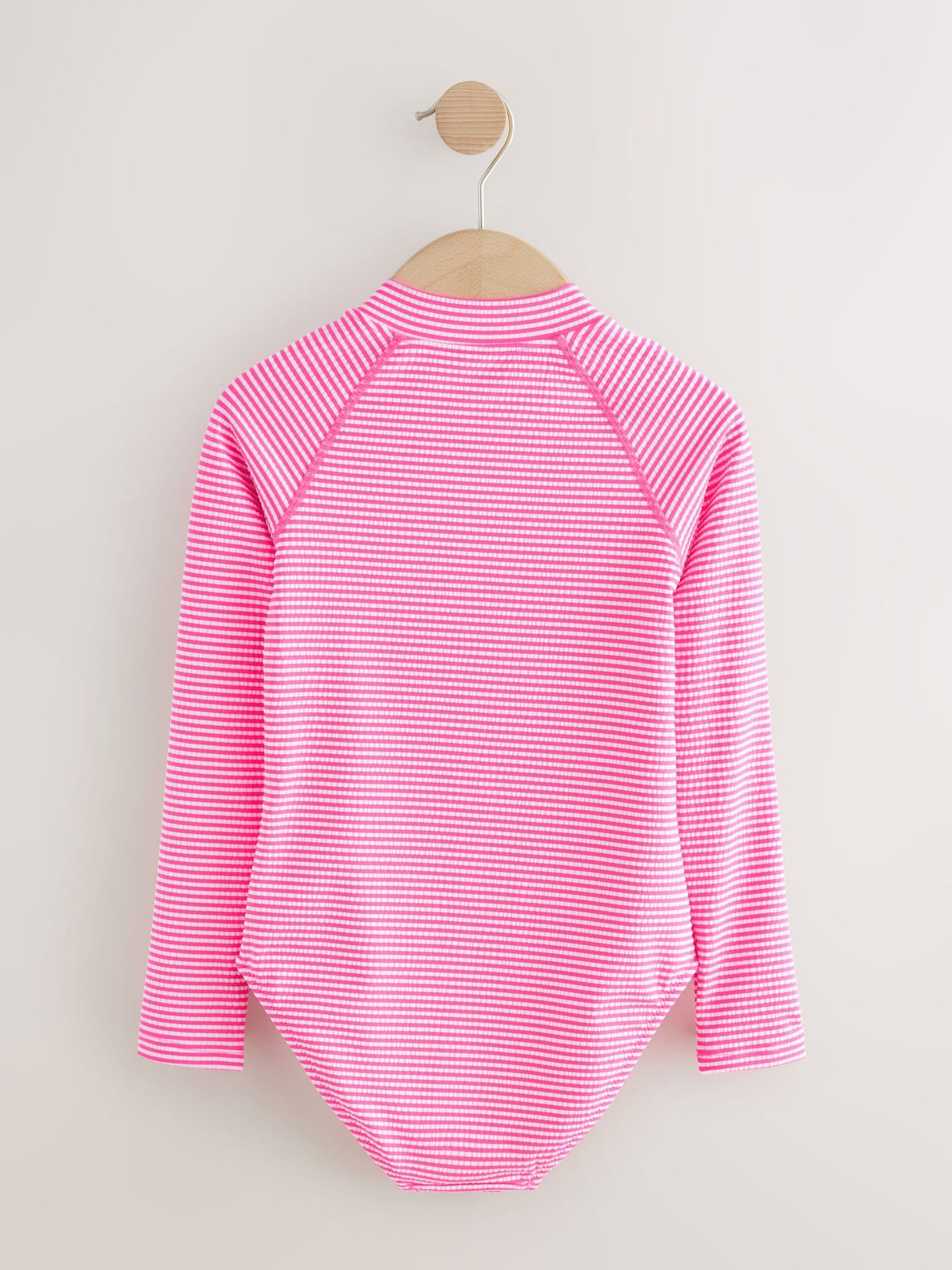 Dsiney Kidz - Pink/White Stripe Textured Long Sleeve Sunsafe Swimsuit (3-16yrs) image 5