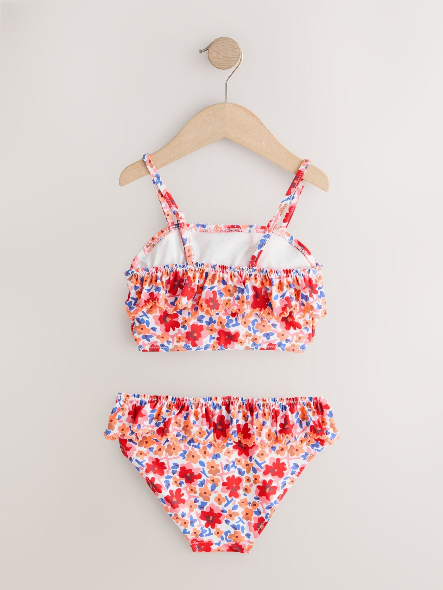 Dsiney Kidz - Orange Ditsy Floral Frill Bikini (3-16yrs) image 6