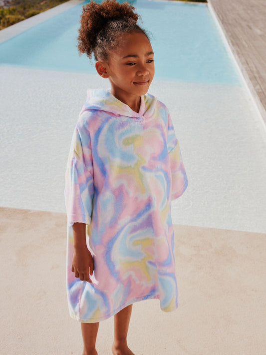 Dsiney Kidz - Multi Tie Dye Towelling Poncho (3-16yrs) image 1