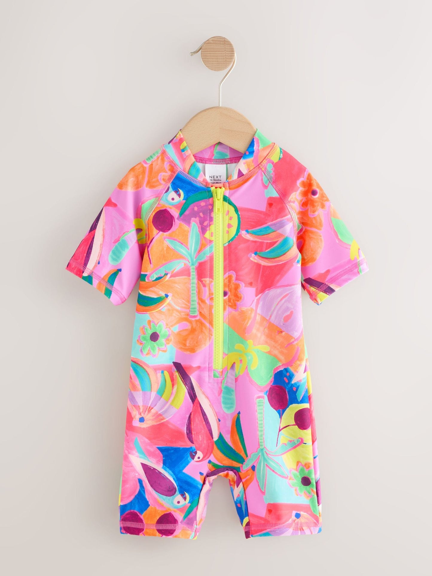 Orange Tropical Sunsafe Swimsuit (3mths-10yrs) image 6