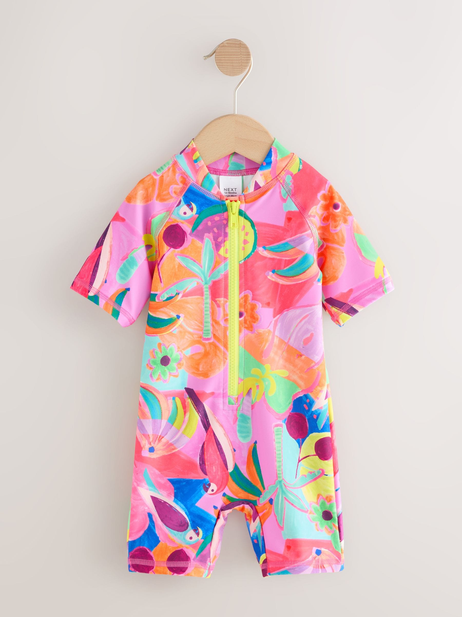 Orange Tropical Sunsafe Swimsuit (3mths-10yrs) image 6