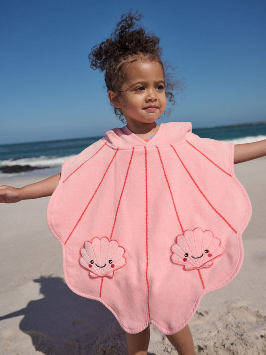 Dsiney Kidz - Pink Shell Towelling Poncho (9mths-10yrs) image 1