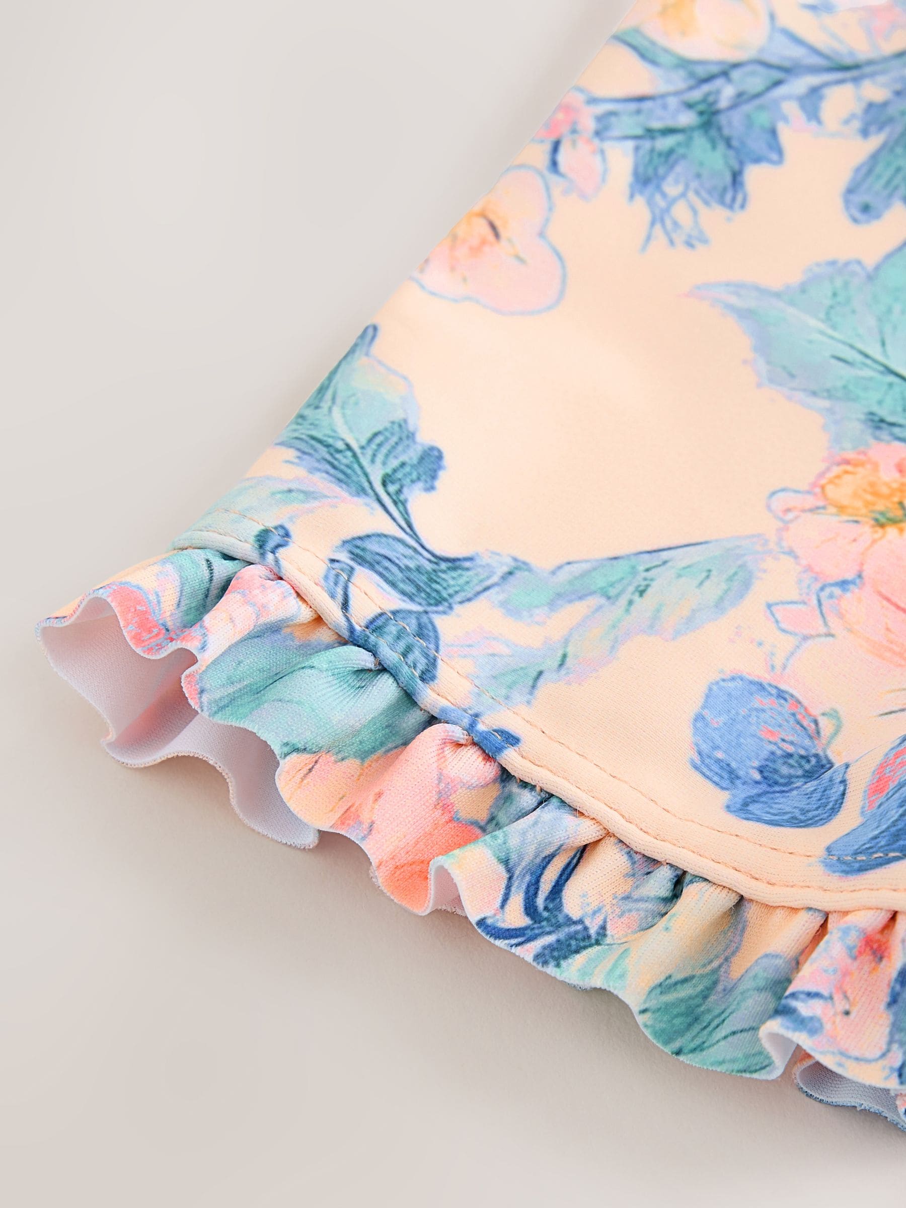Pink Floral Print Sunsafe Swimsuit (3mths-10yrs) image 7