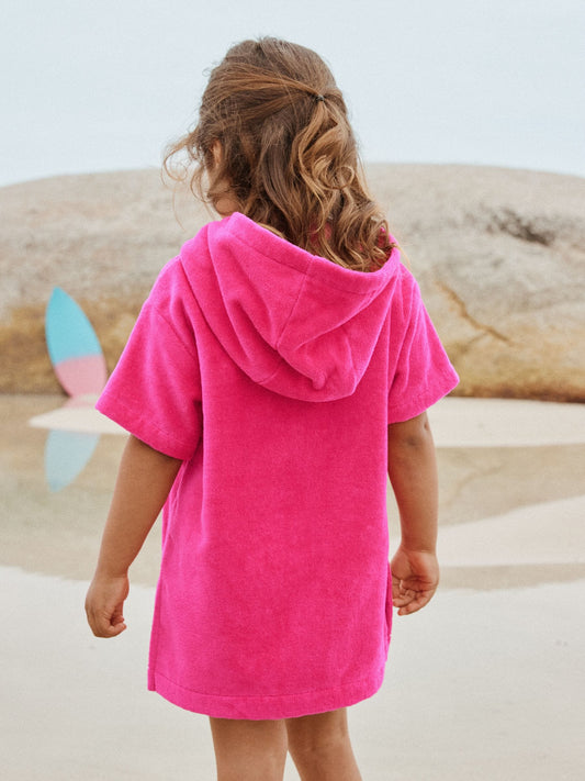 Dsiney Kidz - Pink Zip Towelling Poncho (3mths-7yrs) image 2