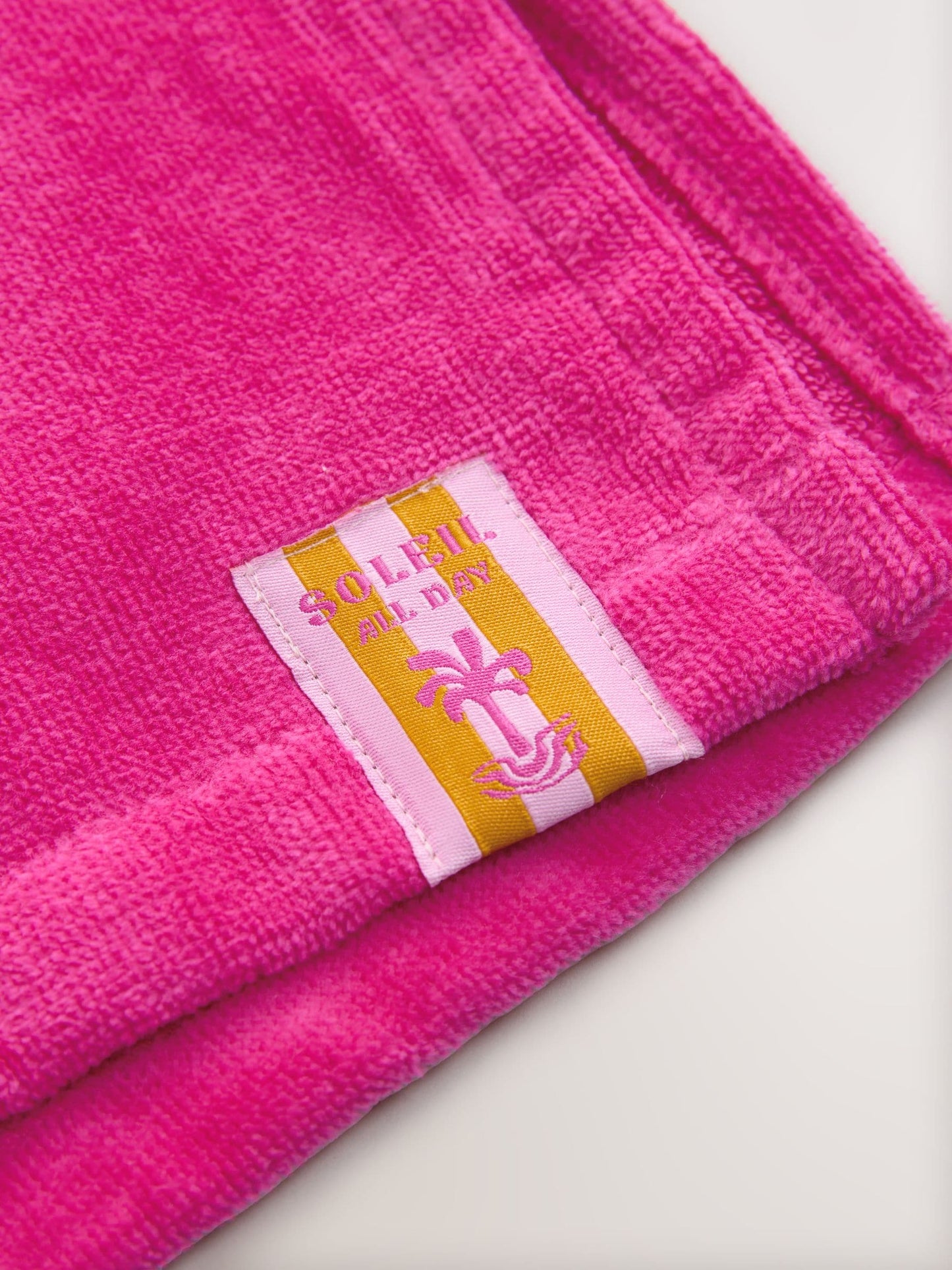 Pink Zip Towelling Poncho (3mths-7yrs) image 8