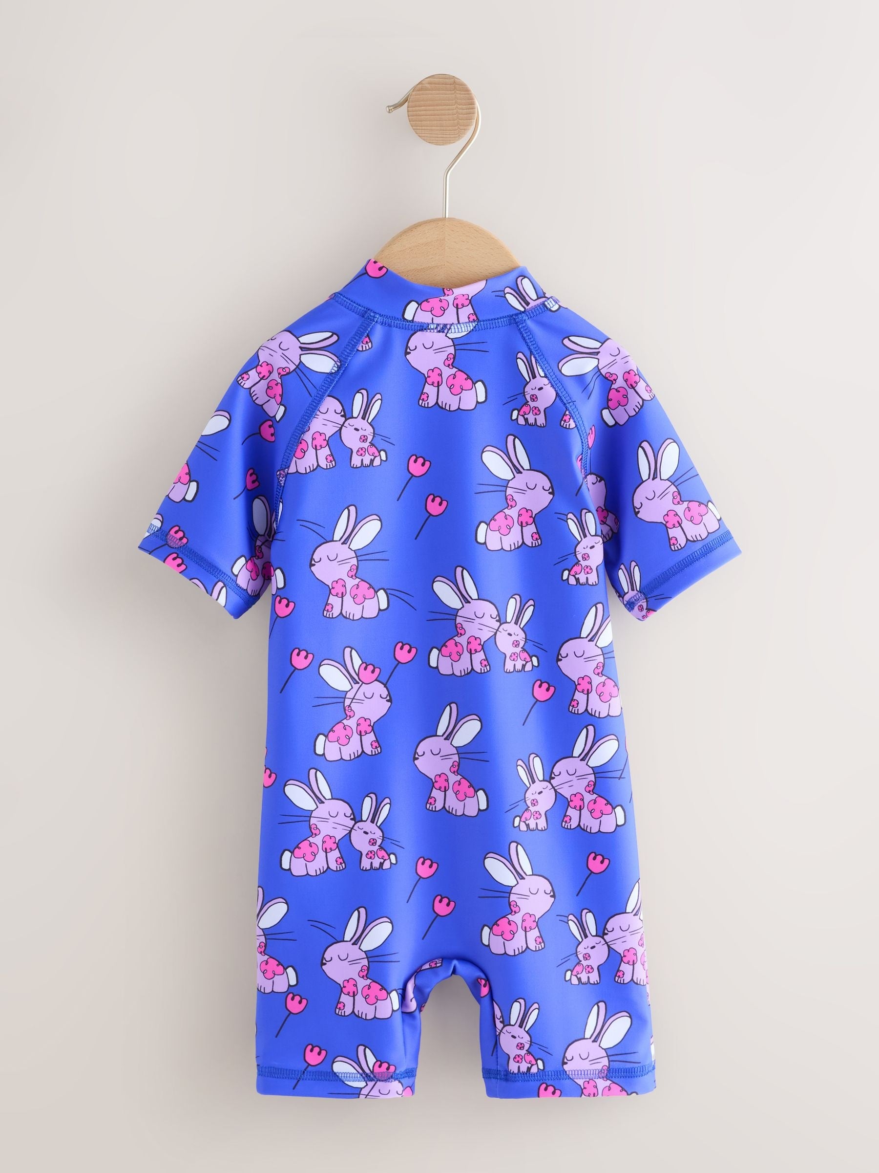 Cobalt Blue Bunny Sunsafe Swimsuit (3mths-10yrs) image 6