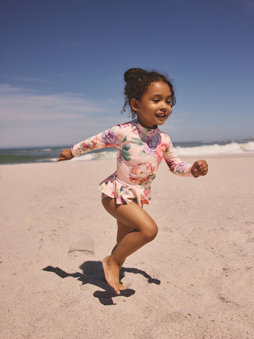 Dsiney Kidz - Pink Floral Print Sunsafe Swim Set (3mths-7yrs) image 1