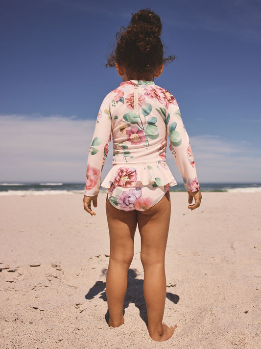 Dsiney Kidz - Pink Floral Print Sunsafe Swim Set (3mths-7yrs) image 2