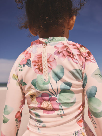 Pink Floral Print Sunsafe Swim Set (3mths-7yrs) image 4