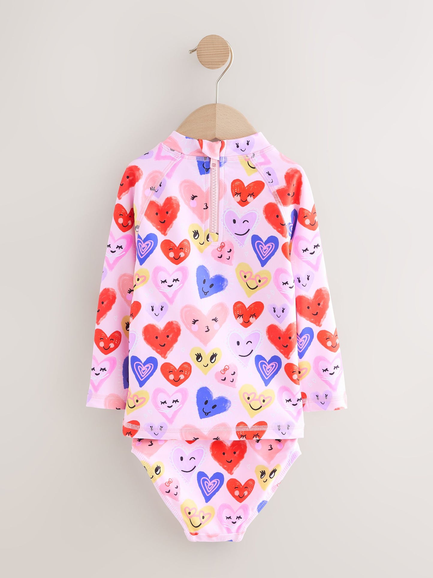 Pink Heart Long Sleeve Sunsafe Swim Set (3mths-7yrs) image 6