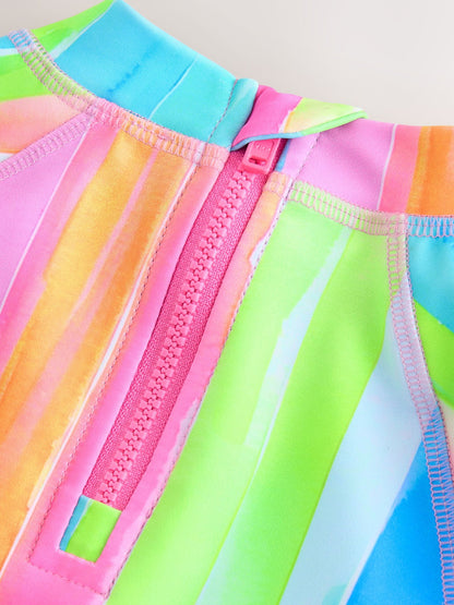 Rainbow Stripe Short Sleeved Sunsafe Swim Set (3mths-10yrs) image 10