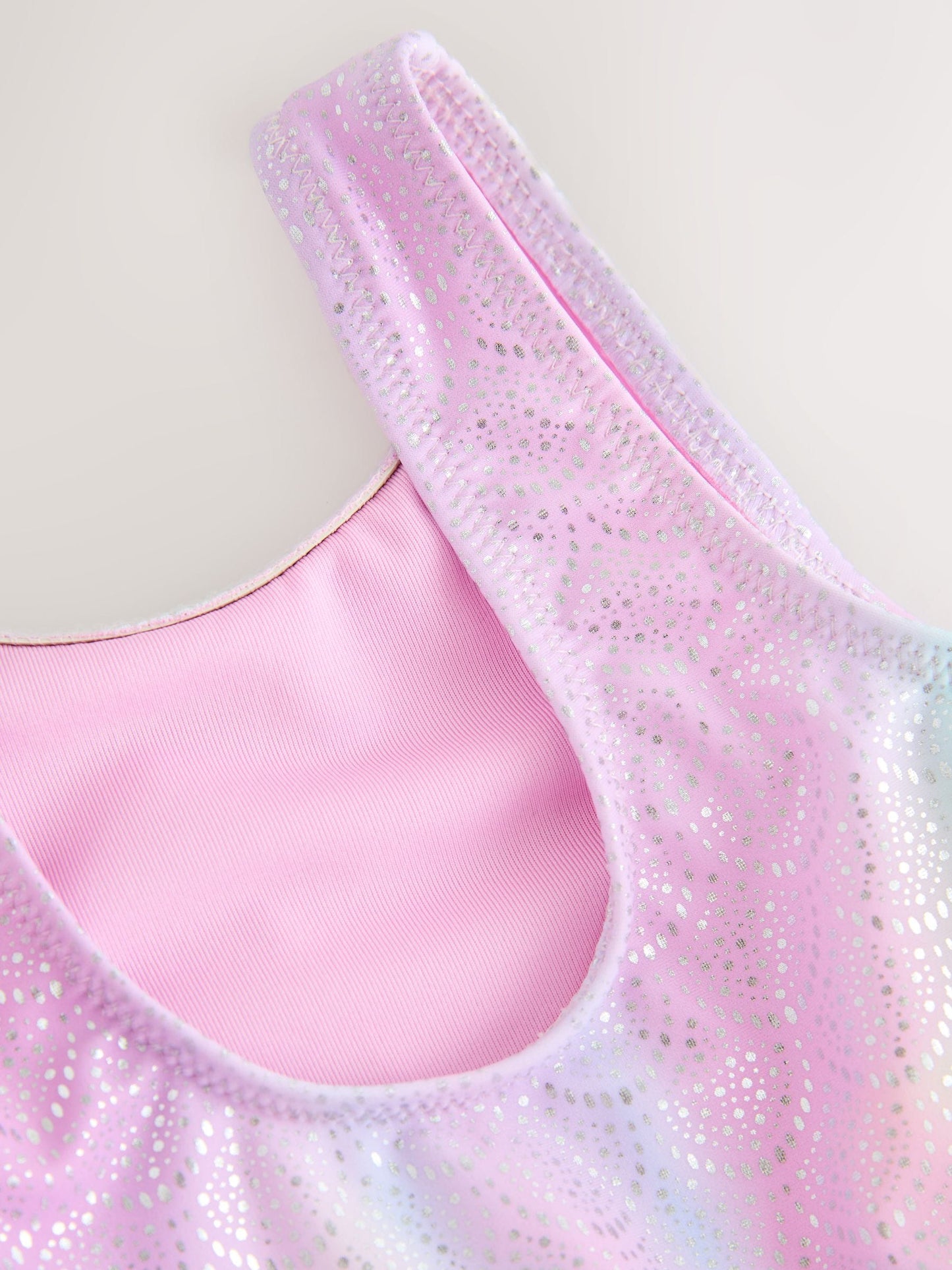 Pink Foil Mesh Tutu Swimsuit (3mths-7yrs) image 7
