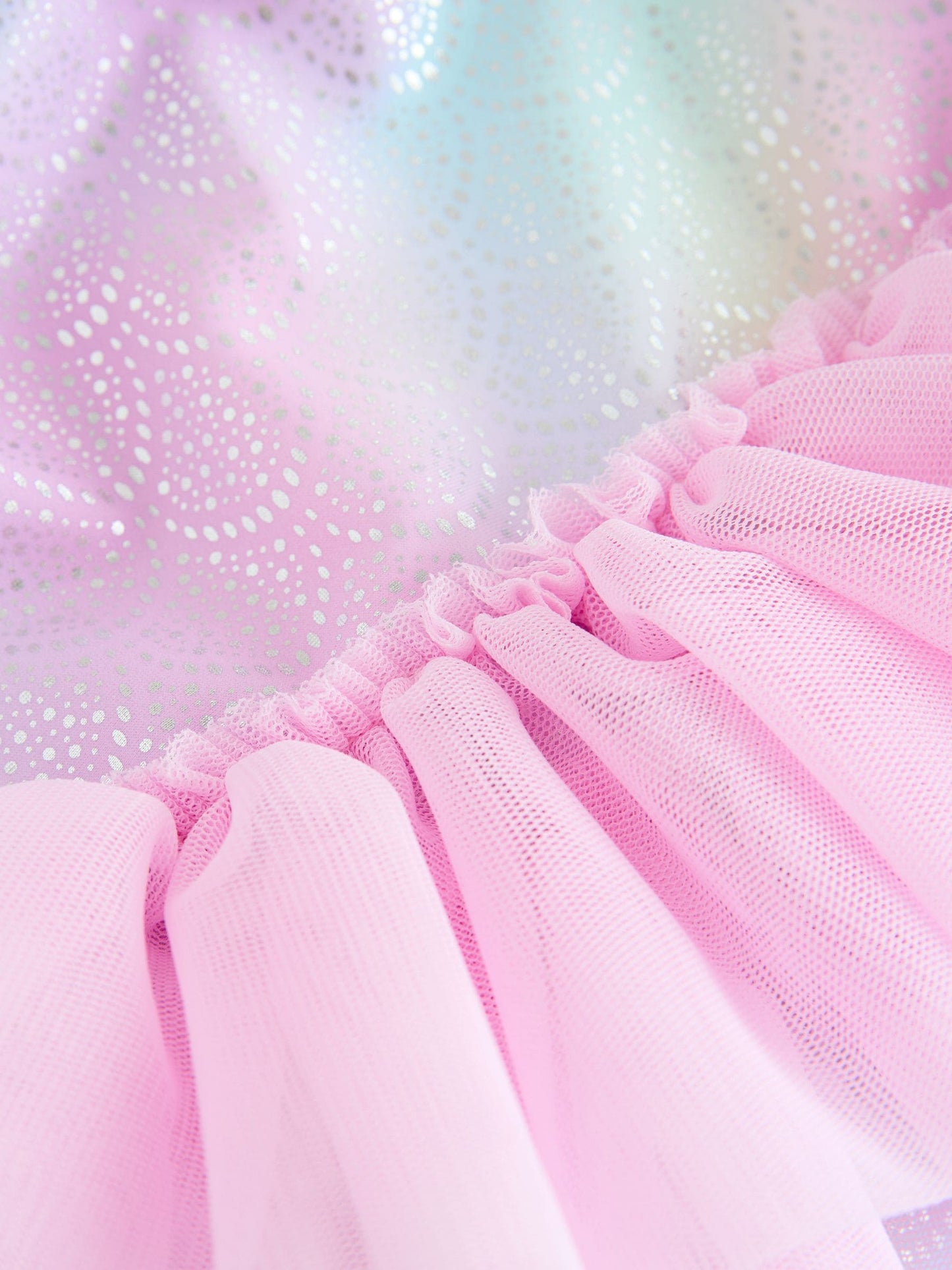 Pink Foil Mesh Tutu Swimsuit (3mths-7yrs) image 8