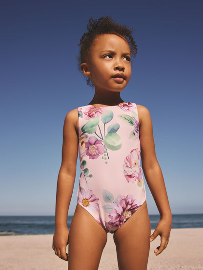 Pink Floral Swimsuit (3mths-10yrs) image 3