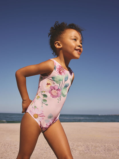 Pink Floral Swimsuit (3mths-10yrs) image 4