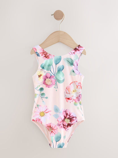 Pink Floral Swimsuit (3mths-10yrs) image 5