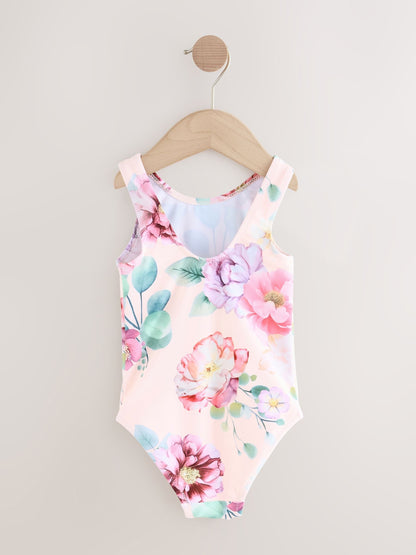 Pink Floral Swimsuit (3mths-10yrs) image 6