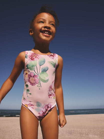 Pink Floral Swimsuit (3mths-10yrs) image 1