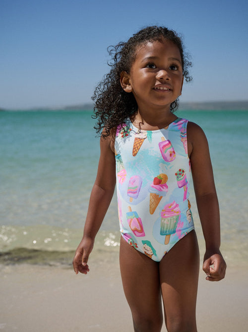 Dsiney Kidz - Pink/Blue Ice Cream Swimsuit (3mths-10yrs) image 1